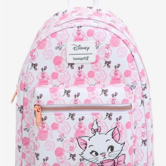 Loungefly Disney the Aristrocats Marie Rose Mini Backpack and wallet - Picture 2 of 7